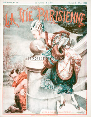 Hérouard 1928 Winter Faun, La Vie Parisienne cover