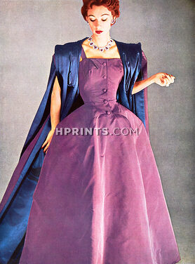 Christian Dior 1952 Bianchini Férier, Photo Pottier