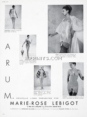 Marie-Rose Lebigot 1953 Arum, Combinés, Girdle, Swimwear