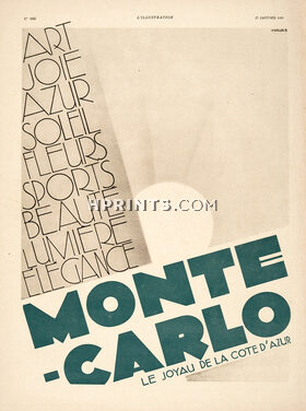 Monte Carlo 1931 Art Déco