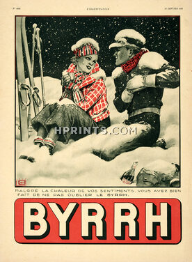 Byrrh 1936 Skiing Winter Sports, Georges Léonnec