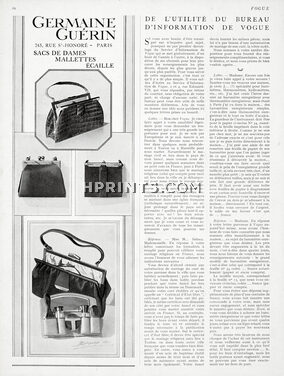 Germaine Guérin (Handbags) 1926
