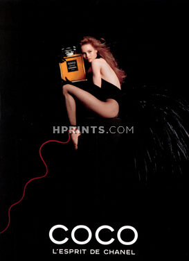 Chanel (Perfumes) 1991 Coco, Vanessa Paradis, Photo Jean-Paul Goude