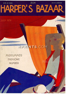 Harper's Bazaar July 1931 Léon Bénigni Cover
