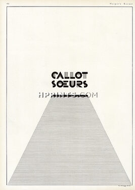 Callot Soeurs 1930 Label