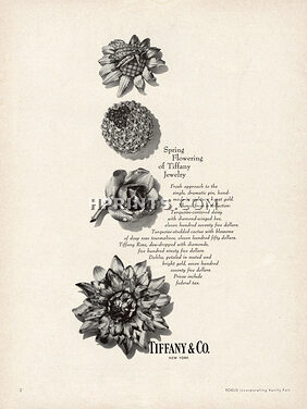 Tiffany & Co. 1961 Flower clip pins