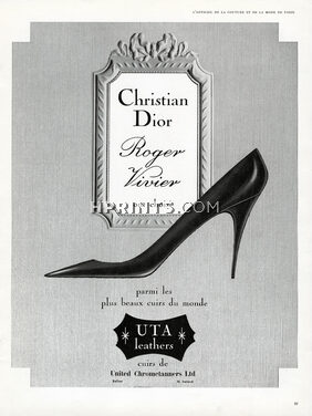 Roger Vivier (Shoes) 1960 Christian Dior, UTA Leathers