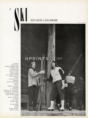 André Ledoux, Hermès 1947 Ski, Photo Jean Moral
