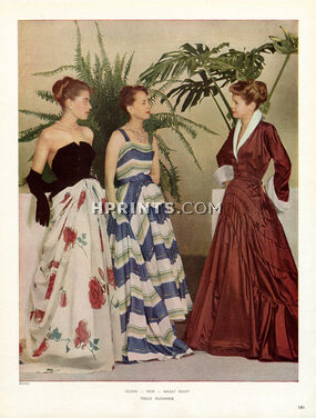 Ducharne 1948 Lelong, Christian Dior, Maggy Rouff, Photo Gorsky