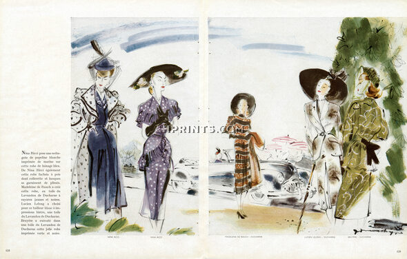 Jacques Demachy 1947 Nina Ricci, Madeleine De Rauch, Lucien Lelong, Bruyère, Ducharne