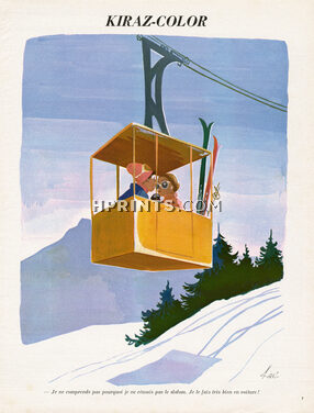 Edmond Kiraz 1971 Kiraz-Color, Cable Railway, Skiing, Winter Sports