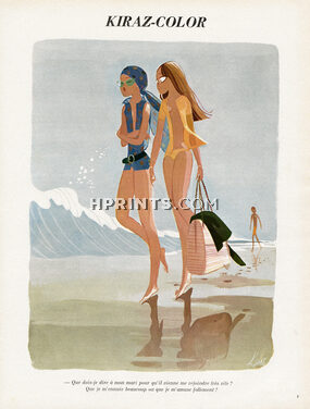 Edmond Kiraz 1970 Beachwear, Les Parisiennes, Kiraz-Color