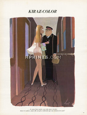 Edmond Kiraz 1970 Train, Babydoll, Kiraz-Color