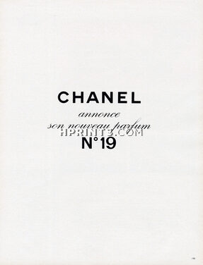 Chanel (Perfumes) 1971 Numéro 19