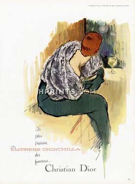 Christian Dior (Fur clothing) 1954 Chinchilla, Tod Draz