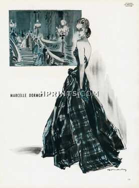 Jacques Demachy 1945 Marcelle Dormoy, evening gown, Opéra Garnier