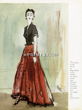 Maggy Rouff 1947 Dinner Dress, Eric (Carl Erickson)