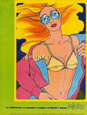 Lejaby 1969 Bra, Model Nuage, Antonio Lopez