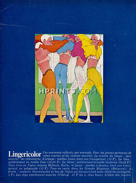 Antonio Lopez 1967 Lingericolor, Stockings Tights, Helanca, Balmoral