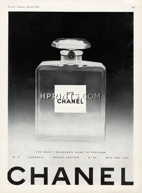Chanel (Perfumes) 1952 Numéro 5 (version two text lines, english)
