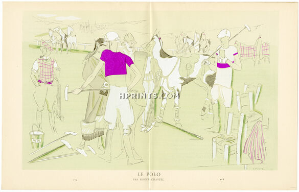 Le Polo, 1923 - Roger Chastel. La Gazette du Bon Ton, n°5