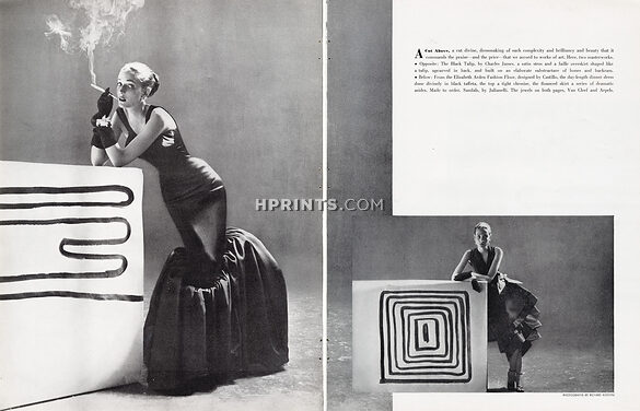 Charles James 1949 The Black Tulip, Van Cleef & Arpels, Photos Richard Avedon