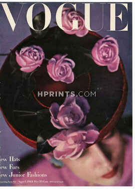 Vogue Cover August 1, 1944 New Hats