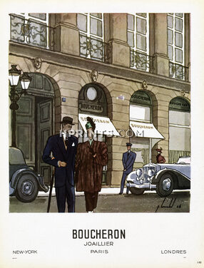 Boucheron 1946 Shop Window, Place Vendôme, Paris, Pierre Louchel