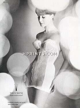 Triumph (Lingerie) 1961 Combiné Lycra, Photo Astre