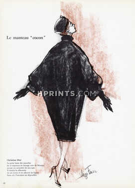 Christian Dior 1958 Le Manteau Cocon, Moreau, Eliza Fenn