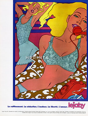 Lejaby 1969 Bra, Model Top 20, Antonio Lopez (L)