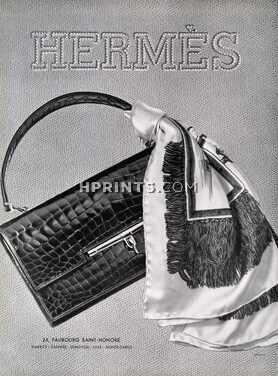 Hermès 1958 Handbag, Scarf