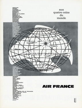 Air France 1961 Aux quatre coins du monde