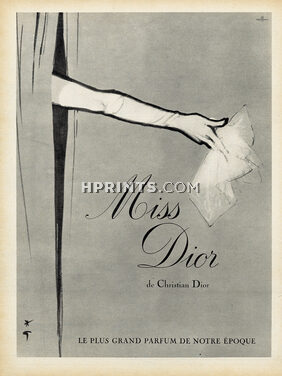 Christian Dior (Perfumes) 1959 Miss Dior, René Gruau