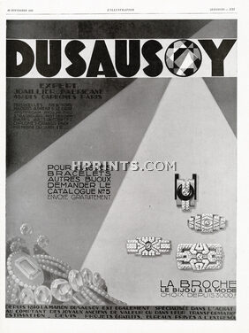 Dusausoy (Jewels) 1929 Brooch Art Deco