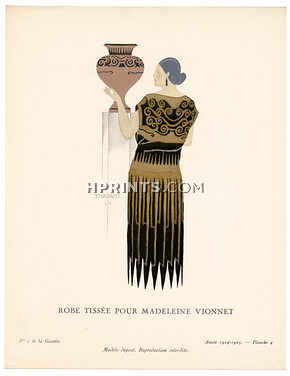 Robe Tissée Pour Madeleine Vionnet, 1924 - Thayaht. La Gazette du Bon Ton, 1924-1925 n°1 — Planche 4