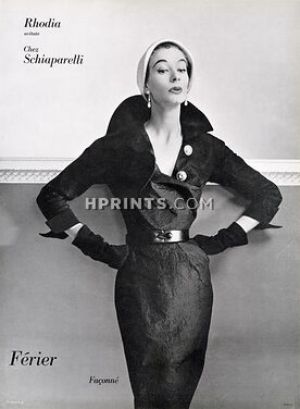 Schiaparelli 1952 Bianchini Férier, Photo Pottier