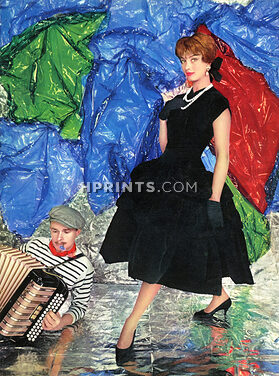 Chanel 1958 "La Robe Noire" Black Velvet Dress, Photo Guy Bourdin