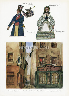 Guy Arnoux & Emile Bertin 1944 Theatre Costume, Scenery