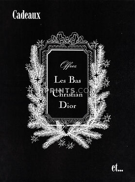 Christian Dior (Stockings) 1958 "Offrez Les Bas Christian Dior"