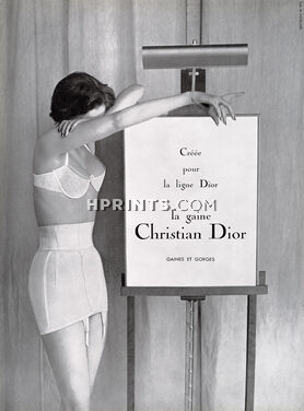 Christian Dior (Lingerie) 1955 Garter Belts, Brassiere, Photo Marai Marforen