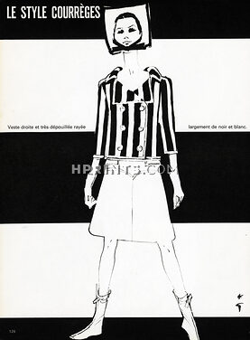 Le Style Courrèges 1965 René Gruau