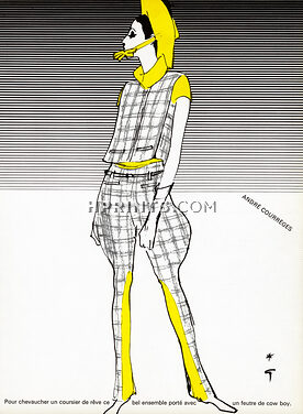André Courrèges 1965 René Gruau