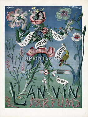 Lanvin (Perfumes) 1945 Arpège, Scandal, Prétexte, Rumeur, My Sin, Rémy Hétreau