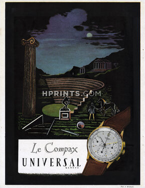 Universal (Watches) 1946 Le Compax, Olympic