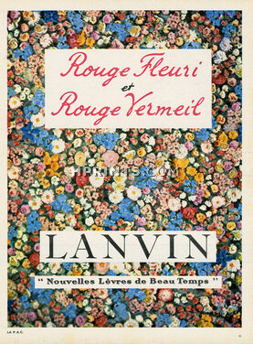 Lanvin (Cosmetics) 1959 Rouges, Photo Willy Rizzo