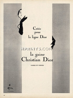 La Gaine Christian Dior (Lingerie) 1955 Gruau