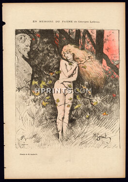 En Mémoire du Faune, 1895 - Henry Gerbault Faun, Nude