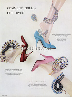 Roger Vivier pour Dior-Delman (Shoes) 1956 Francis Winter, Photo Henry Clarke