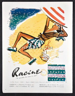 Racine 1947 Beachwear, Pareo Schiaparelli, Abel